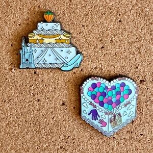 Disney Loungefly Cake Enamel Pins (Set of 2)
